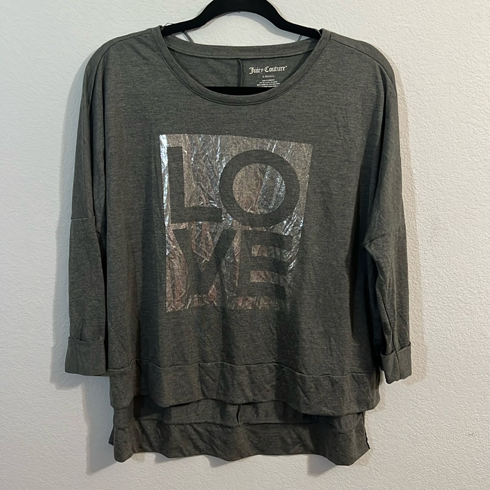 Juicy Couture “Love” Top Size XS